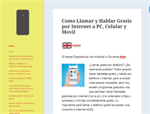 Tablet Screenshot of llamargratis.biz